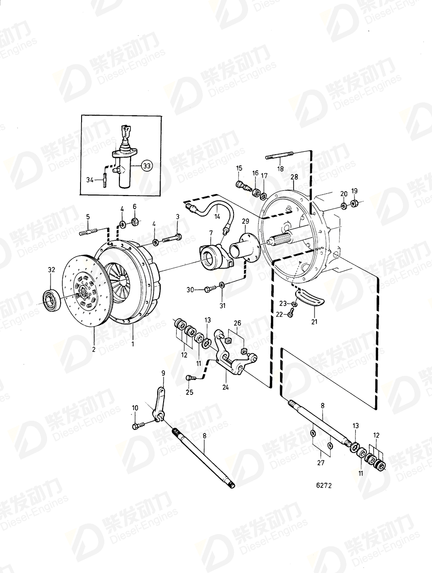 VOLVO Cover 267208 Drawing